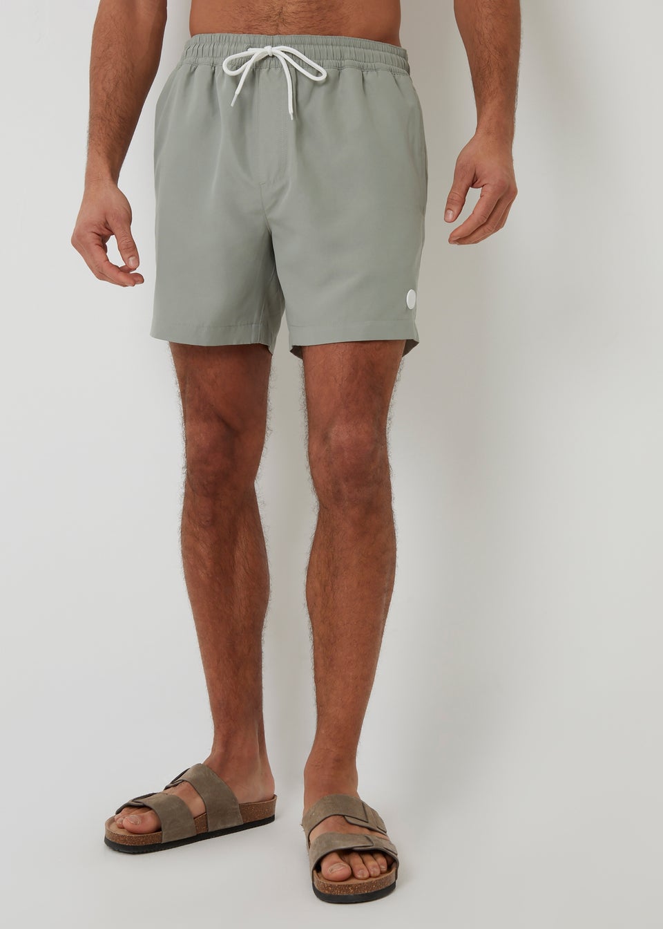 Threadbare Soft Green 2 Pack Geometric Print Swim Shorts