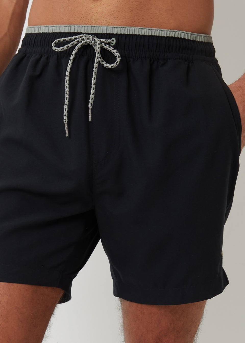 Threadbare Black Dawlish 2 Pack Swim Shorts