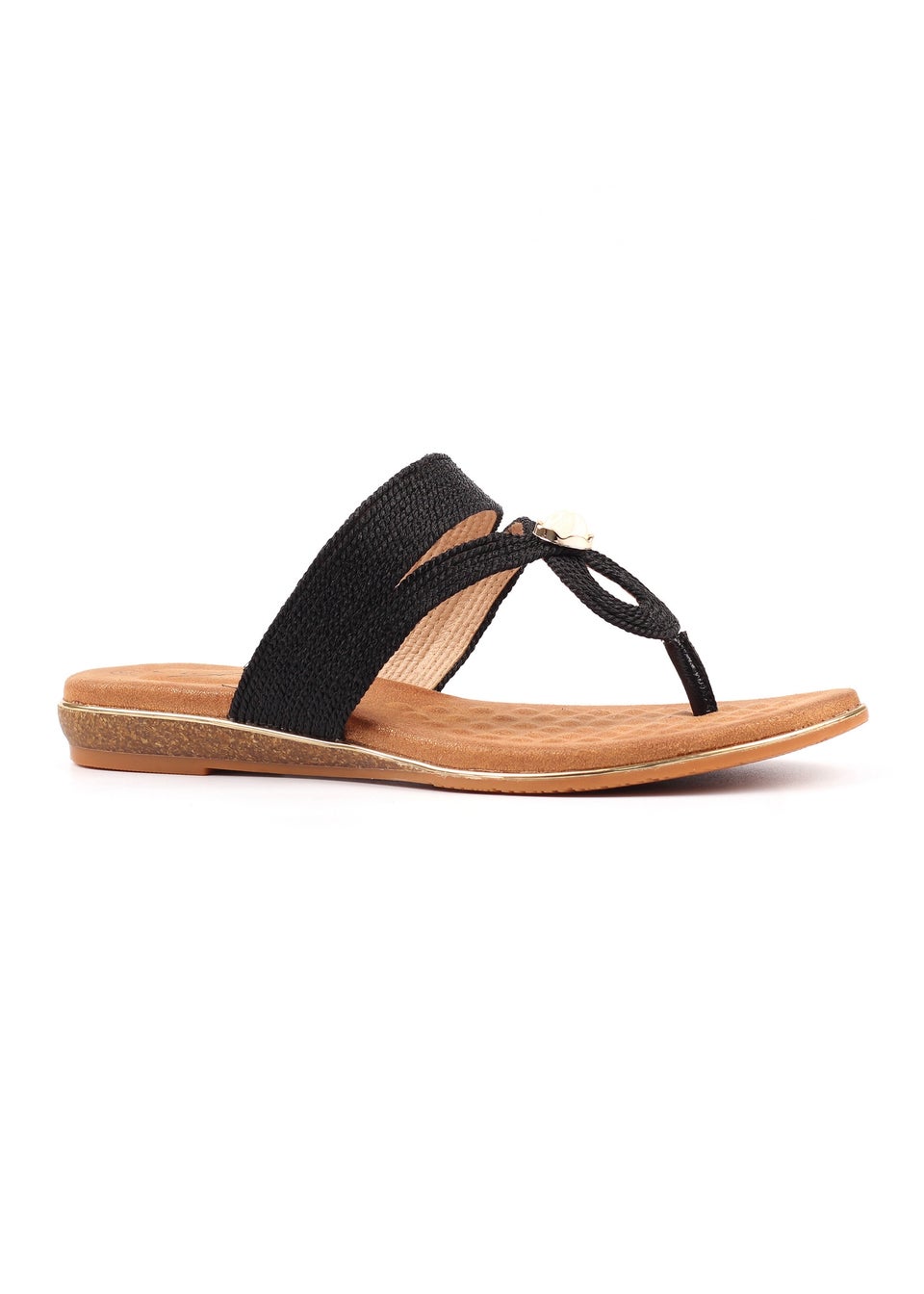 Lunar Black Ezra Sandal