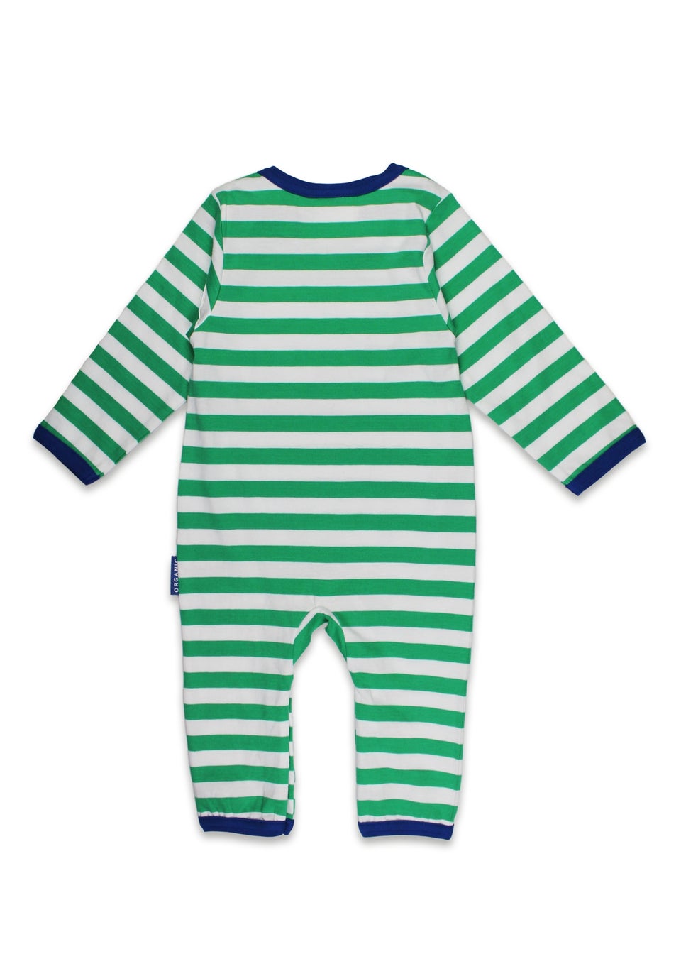 Toby Tiger Organic Green Sheep Applique Sleepsuit (Newborn - 12 months)