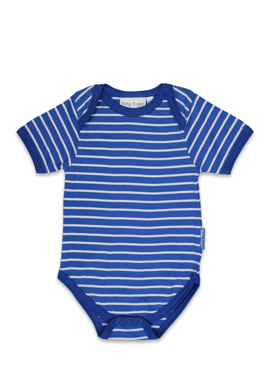 Toby Tiger Organic Blue Whale Waves Print Baby Gift Set (Newborn - 12 months)