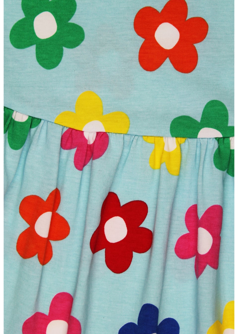 Toby Tiger Organic Multi Colour Flower Print Summer Dress (12 months - 8 years)