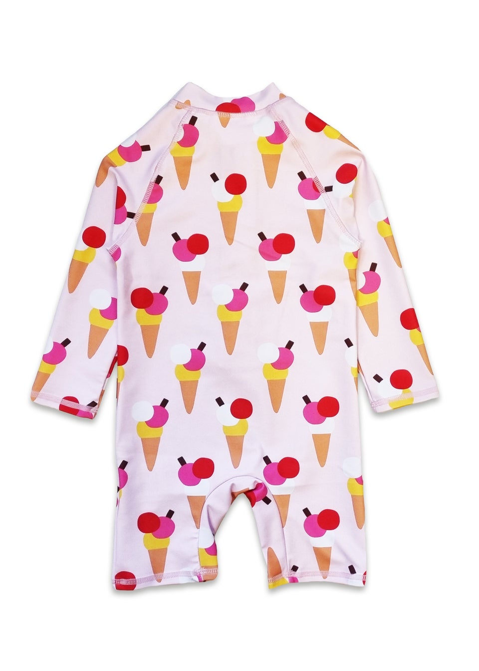 Toby Tiger Pink Ice Cream Print Baby Swimsuit (3  months - 24 months)
