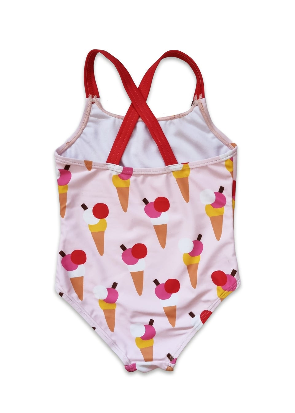 Toby Tiger Pink Ice Cream Print Kids Swimsuit (2 years - 8 years)