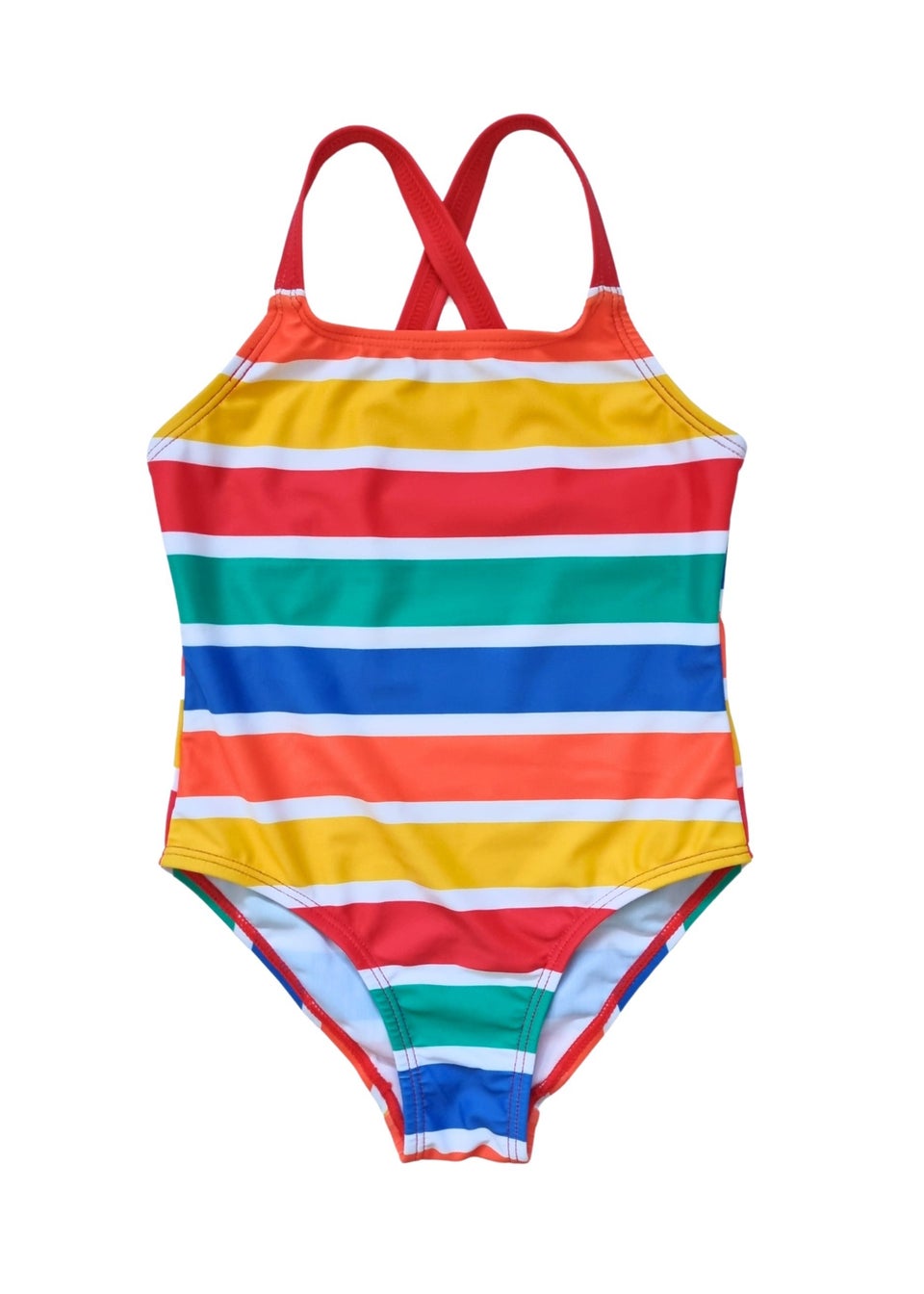Toby Tiger Multi Colour Stripe Print Kids Swimsuit (2 years - 8 years)