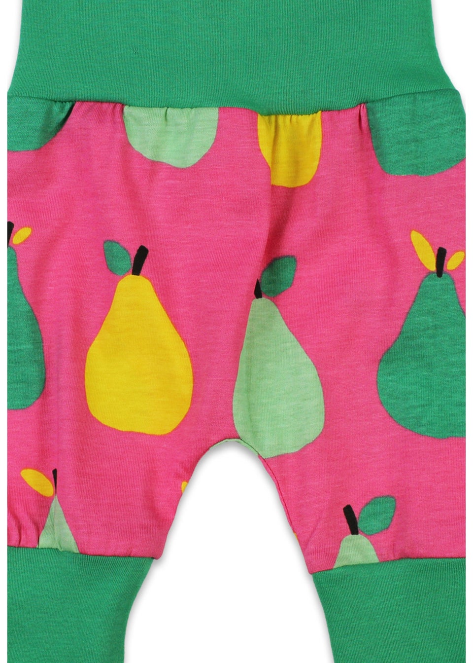 Toby Tiger Organic Pink Pear Print Yoga Pants (Newborn - 3 years)