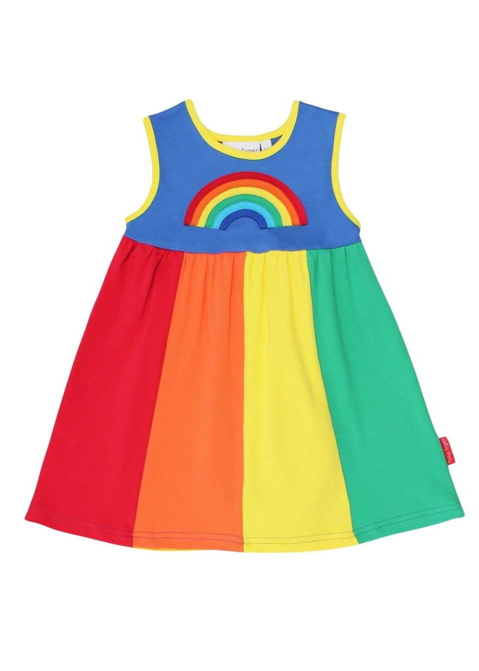 Toby Tiger Organic Multi Colour Stripe Pinafore Dress (6 months - 6 years)