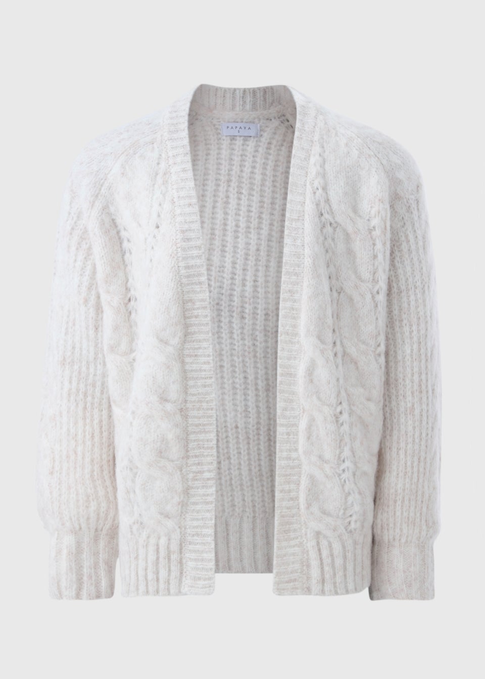 Oatmeal Cable Knit Cardigan