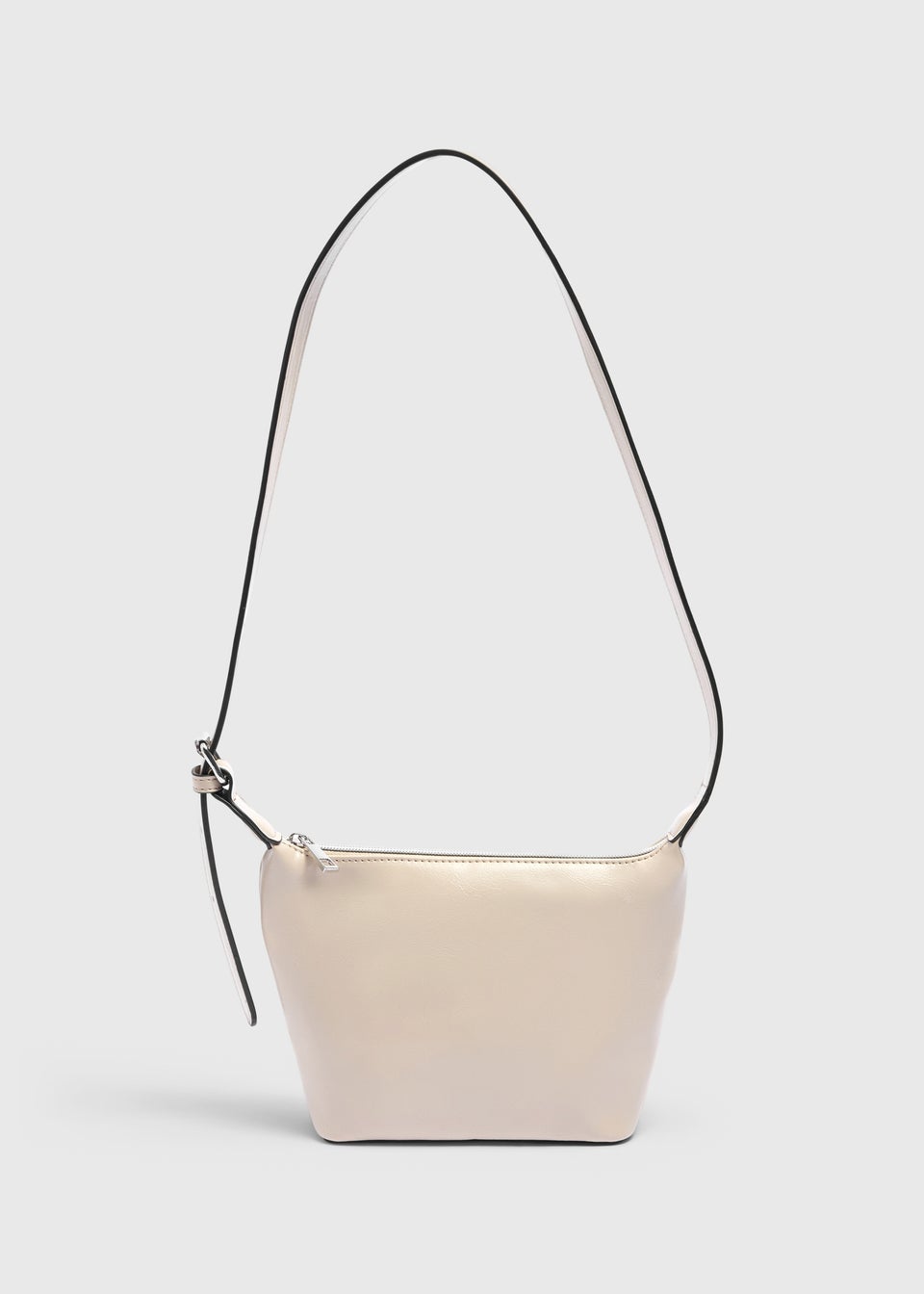 Cream PU Cross Body Bag