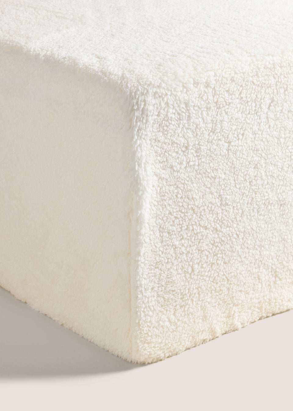 Cream Teddy Fleece Fitted Sheet