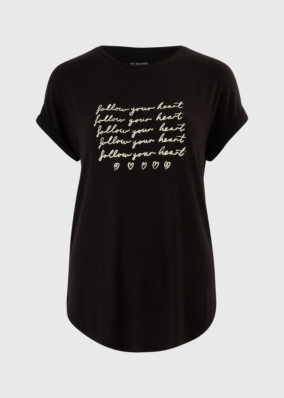 Black Slogan T-Shirt