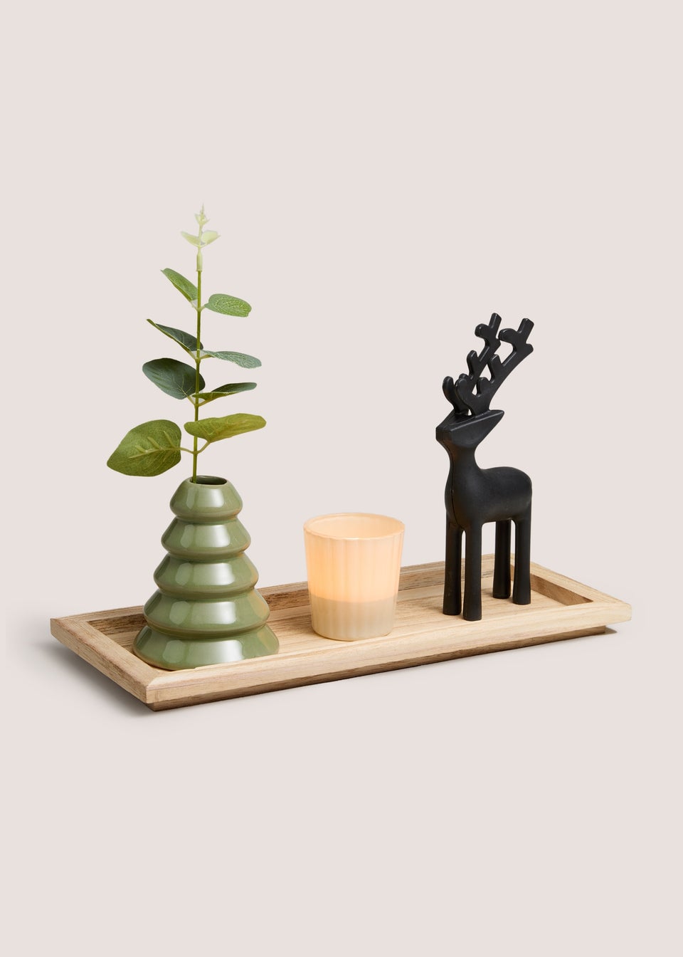 Green Mono Candle Garden