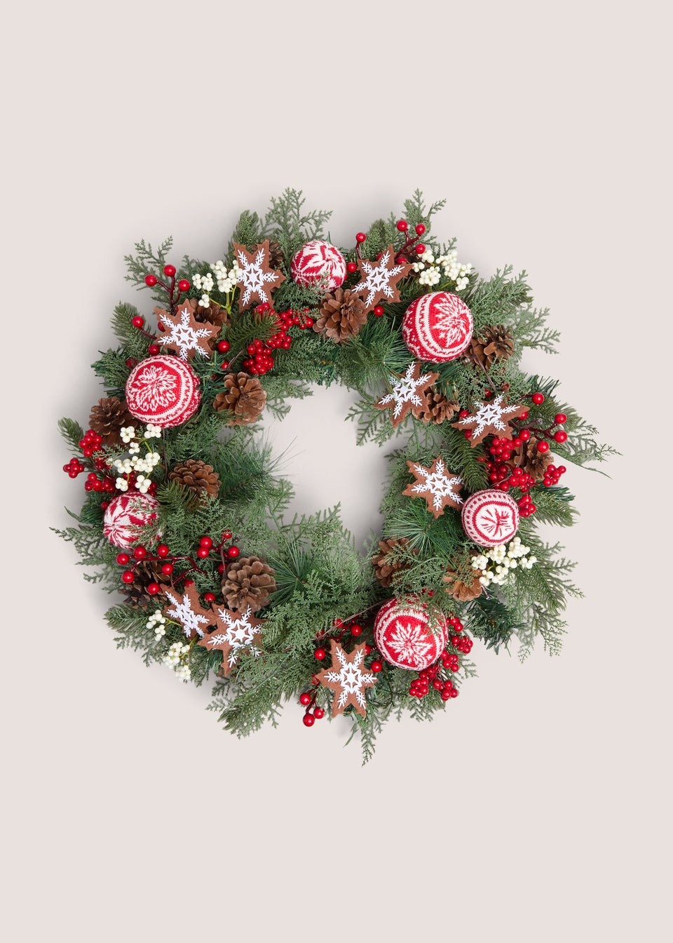 Fairisle LED Wreath