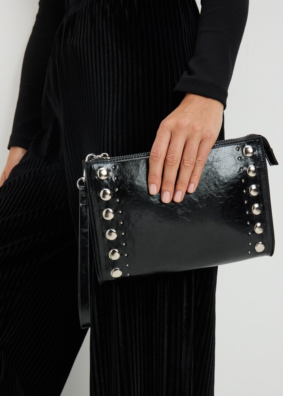 Black Wristlet Bag