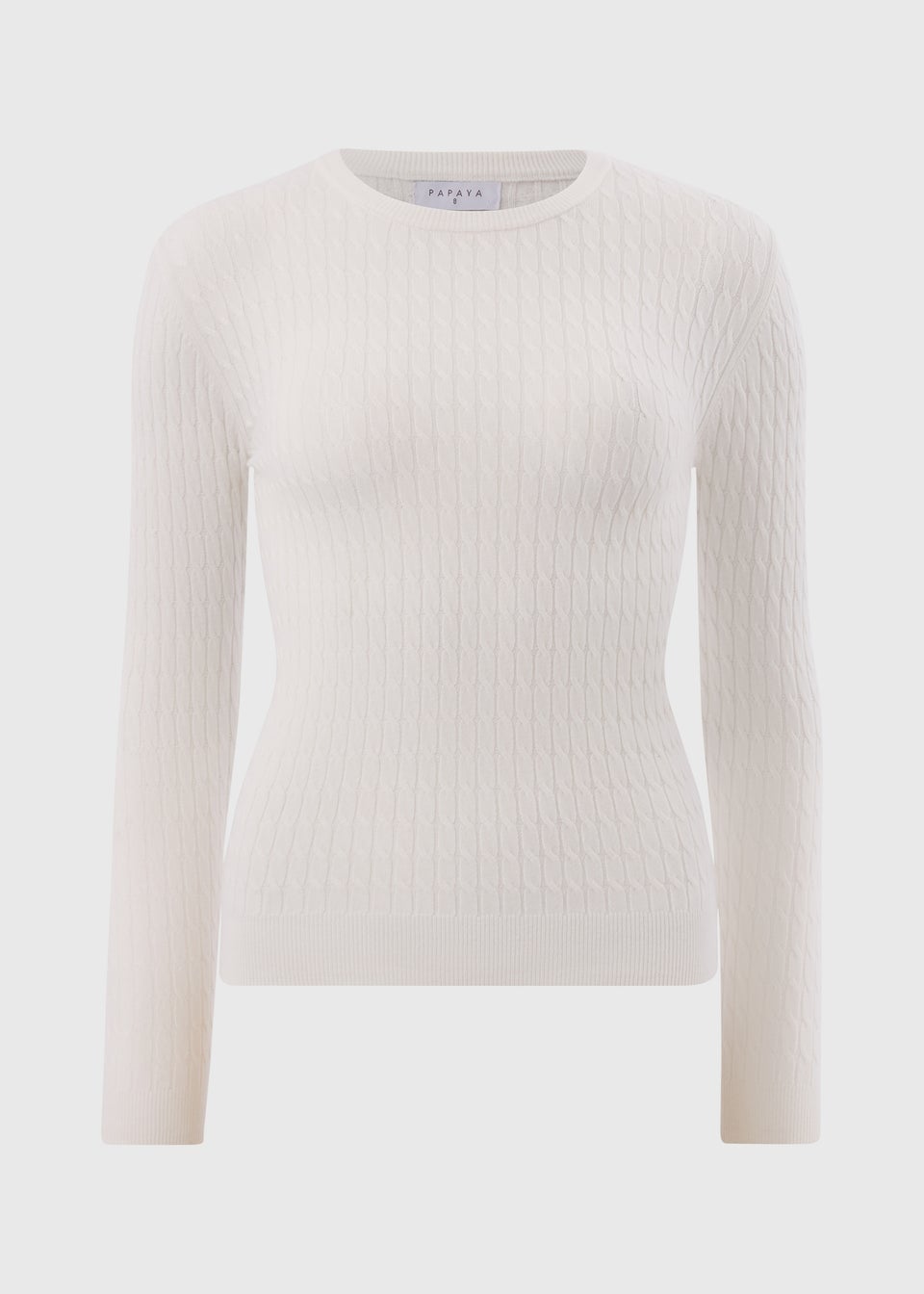 Cream Knitted Babycable Jumper