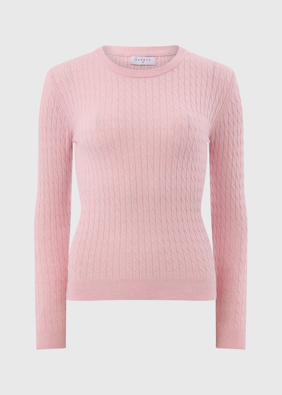 Pale Pink Baby Cable Jumper