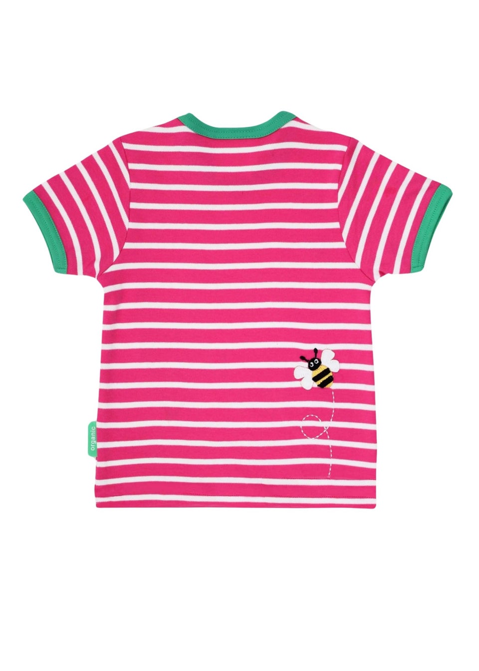 Toby Tiger Organic Pink Sunflower Applique T-Shirt (3 months - 6 years)