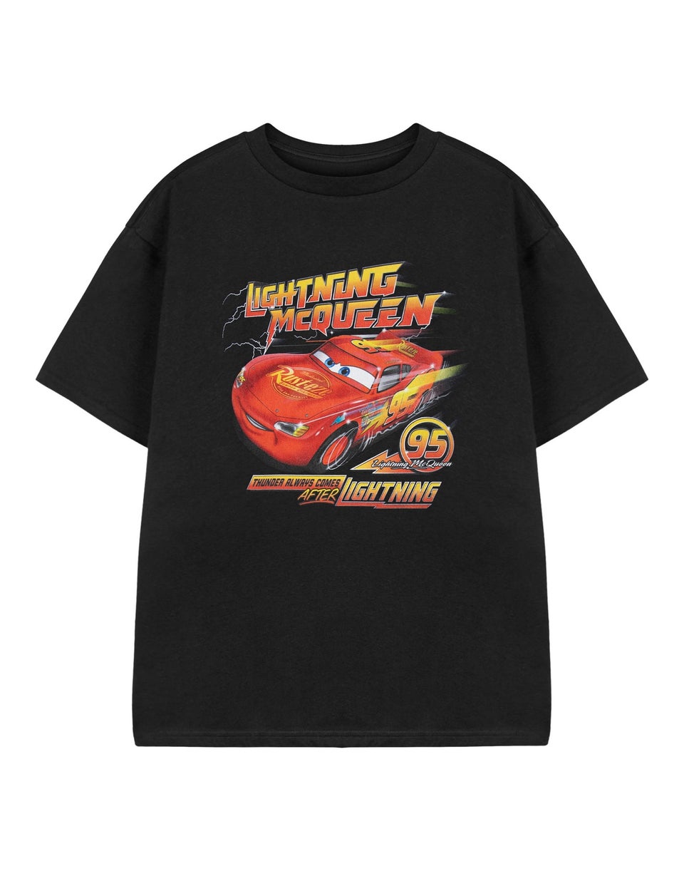 Disney Black Cars Always After Lightning Kids T-Shirt (3-14 Years)