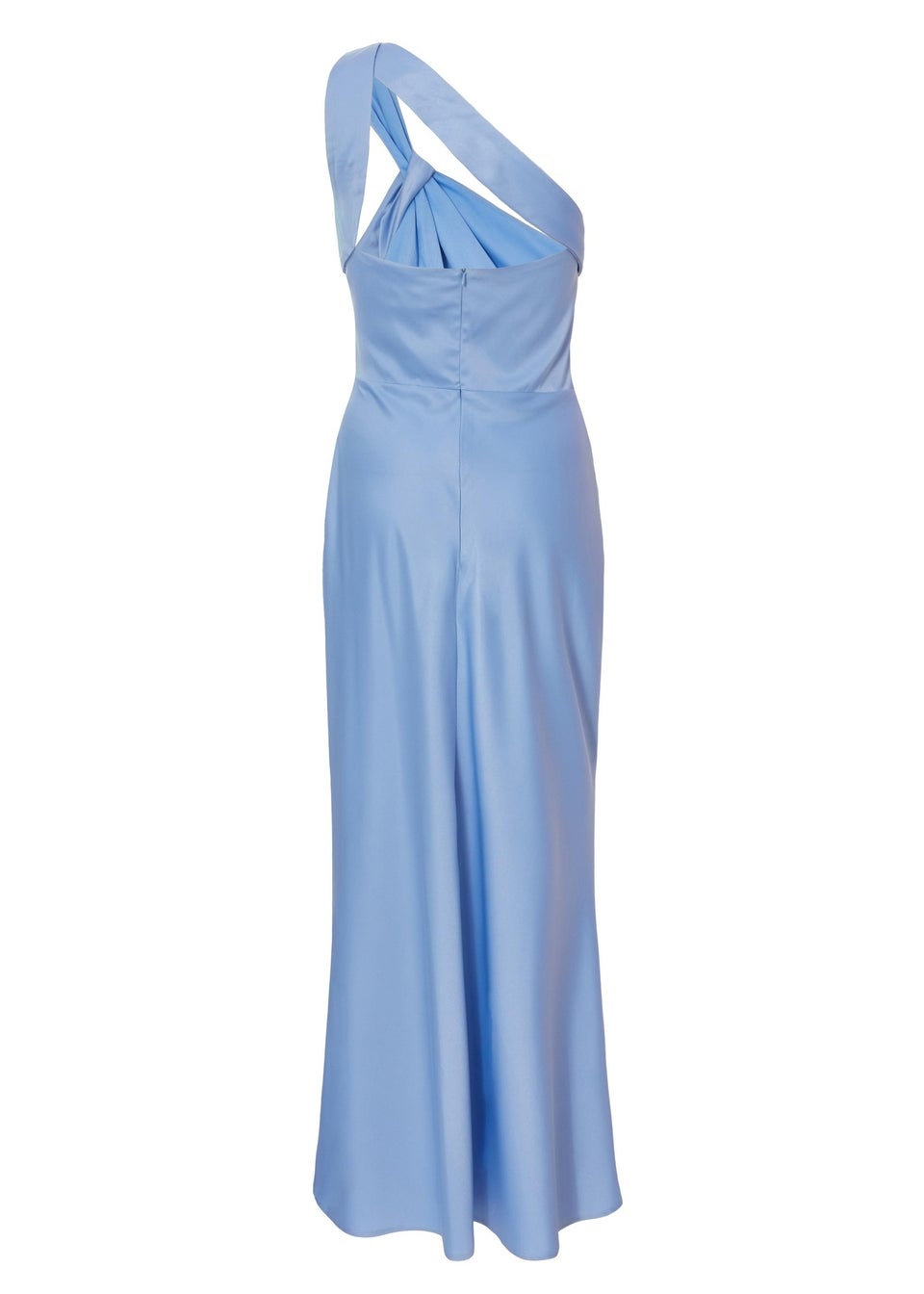 Quiz Blue One Shoulder Midaxi Dress