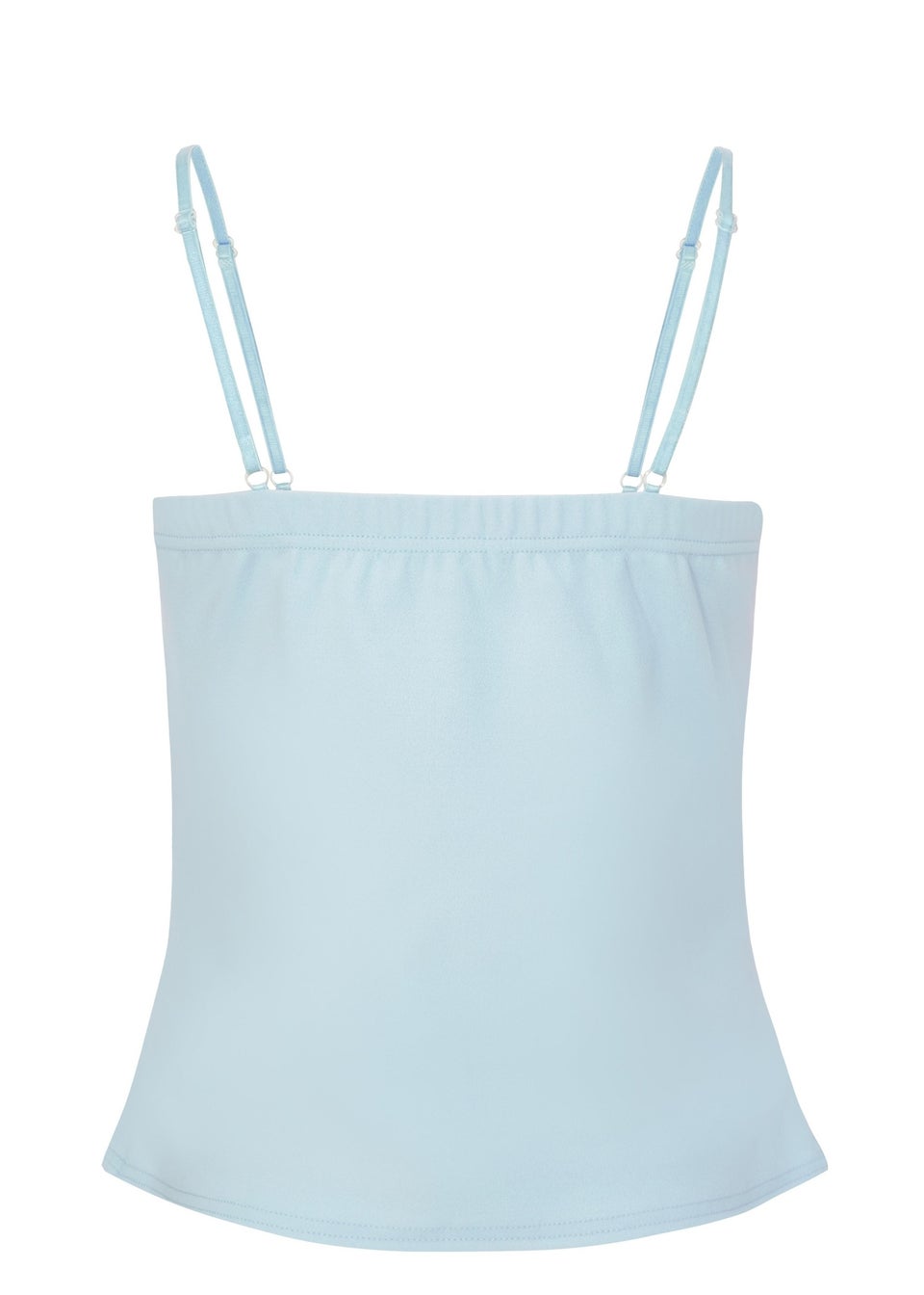 Quiz Blue Bow Front Strappy Top