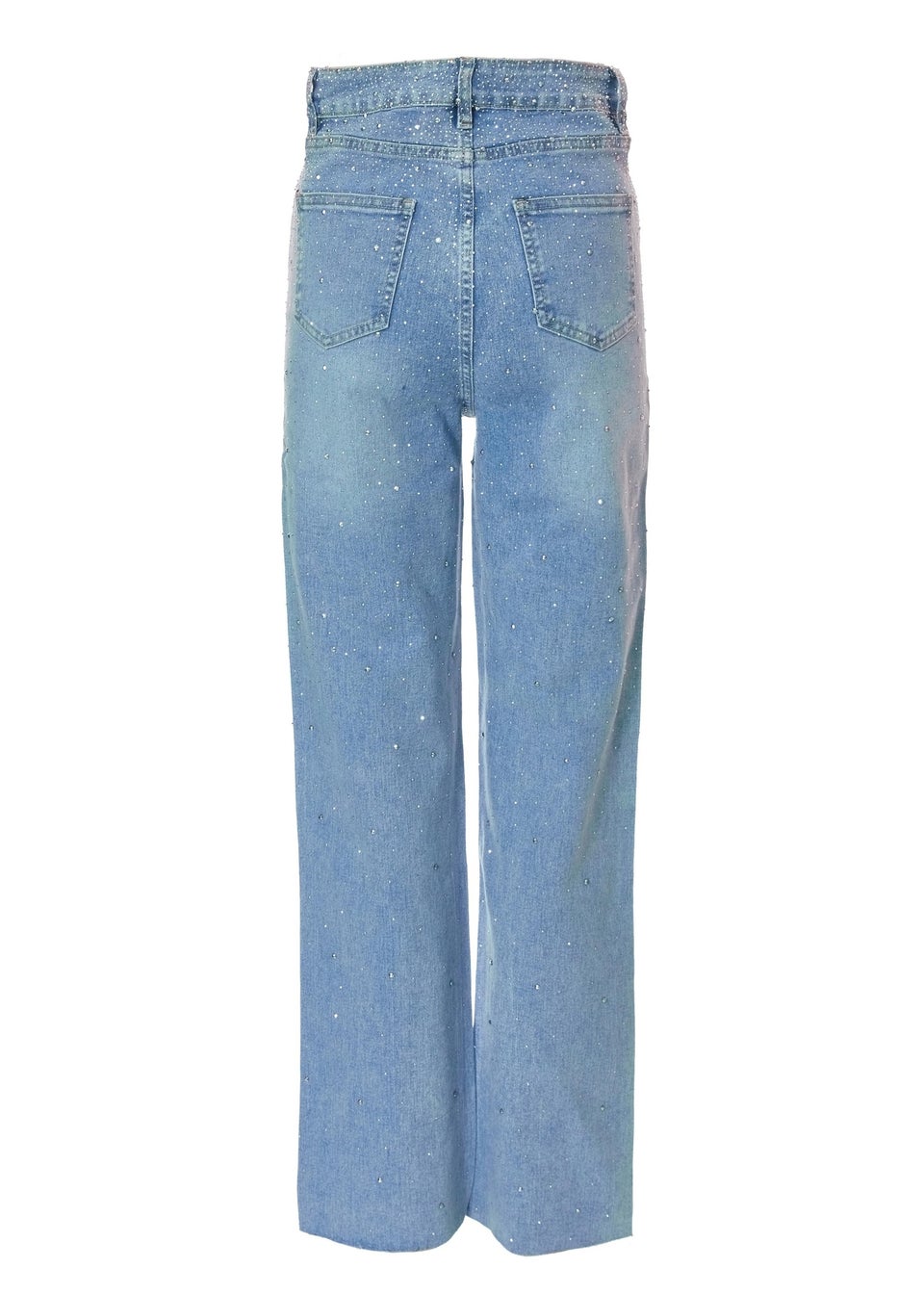 Quiz Blue Denim Embellished Jeans