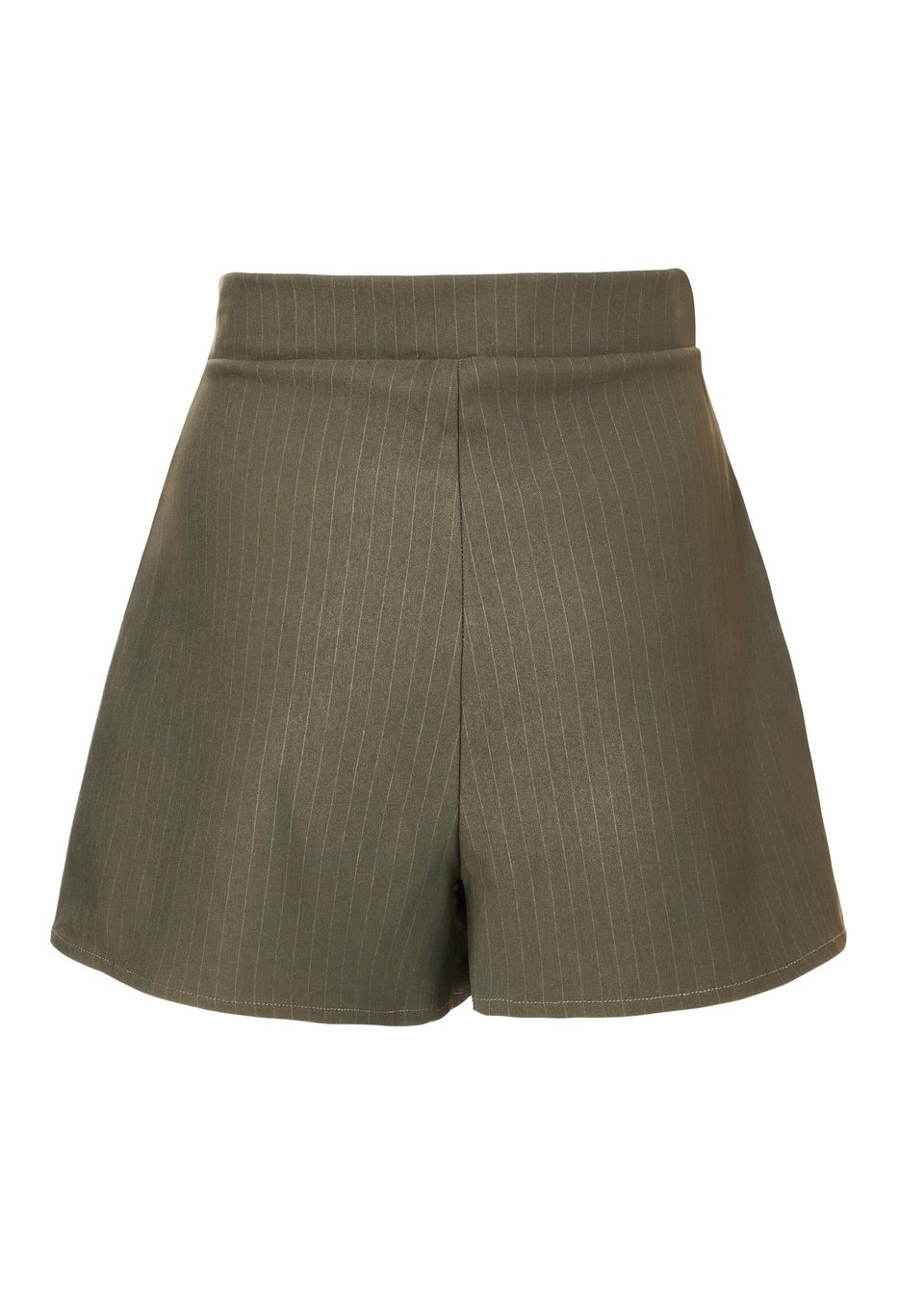 Quiz Khaki Pinstripe Wrap Skort