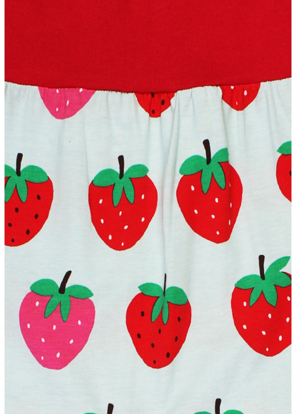 Toby Tiger Organic Red Strawberry Print Yoga Pants (Newborn - 3 years)