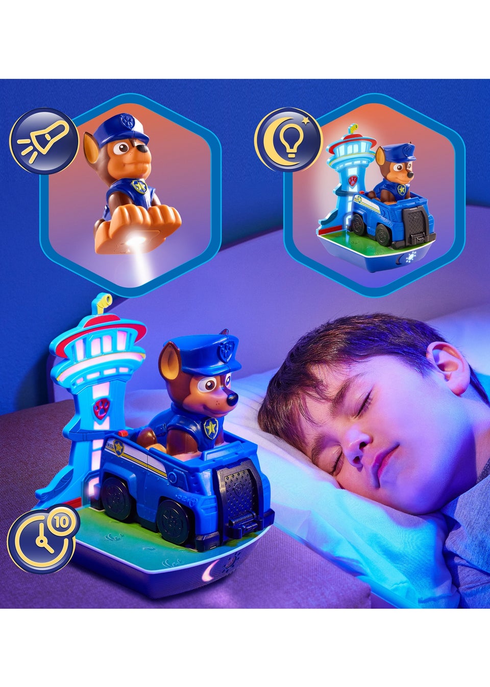 Bluey Blue Paw Patrol Chase GoGlow Dream Night Light