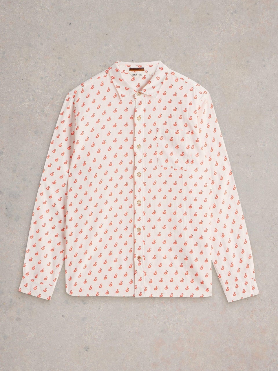 Hemd mit Flamingoprint