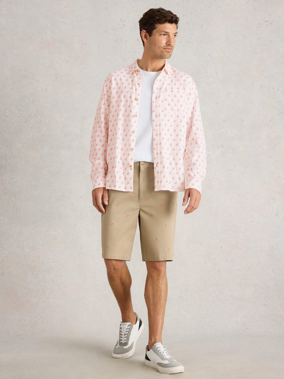 Hemd mit Flamingoprint