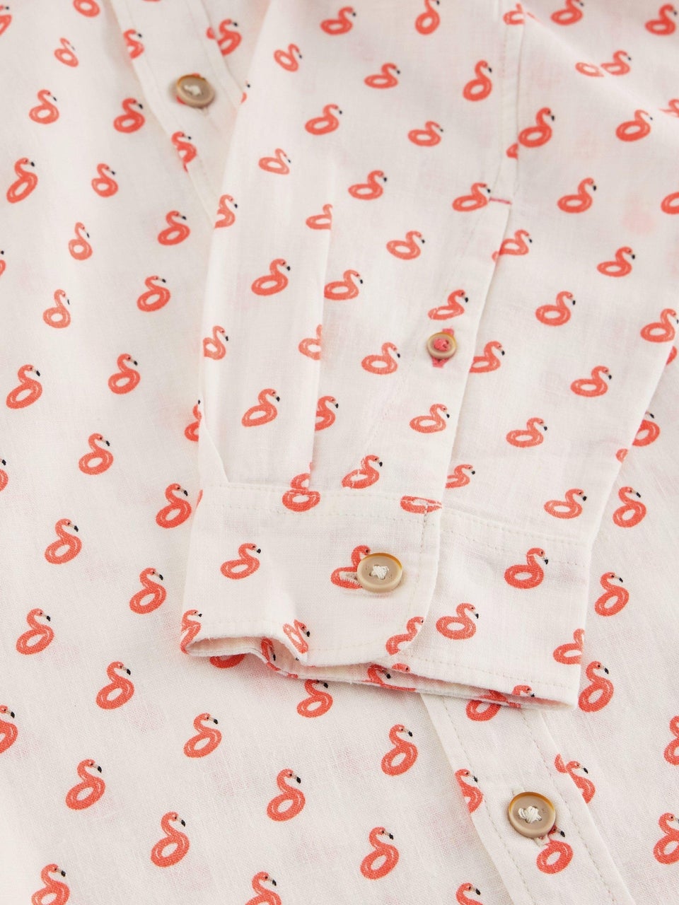 Hemd mit Flamingoprint