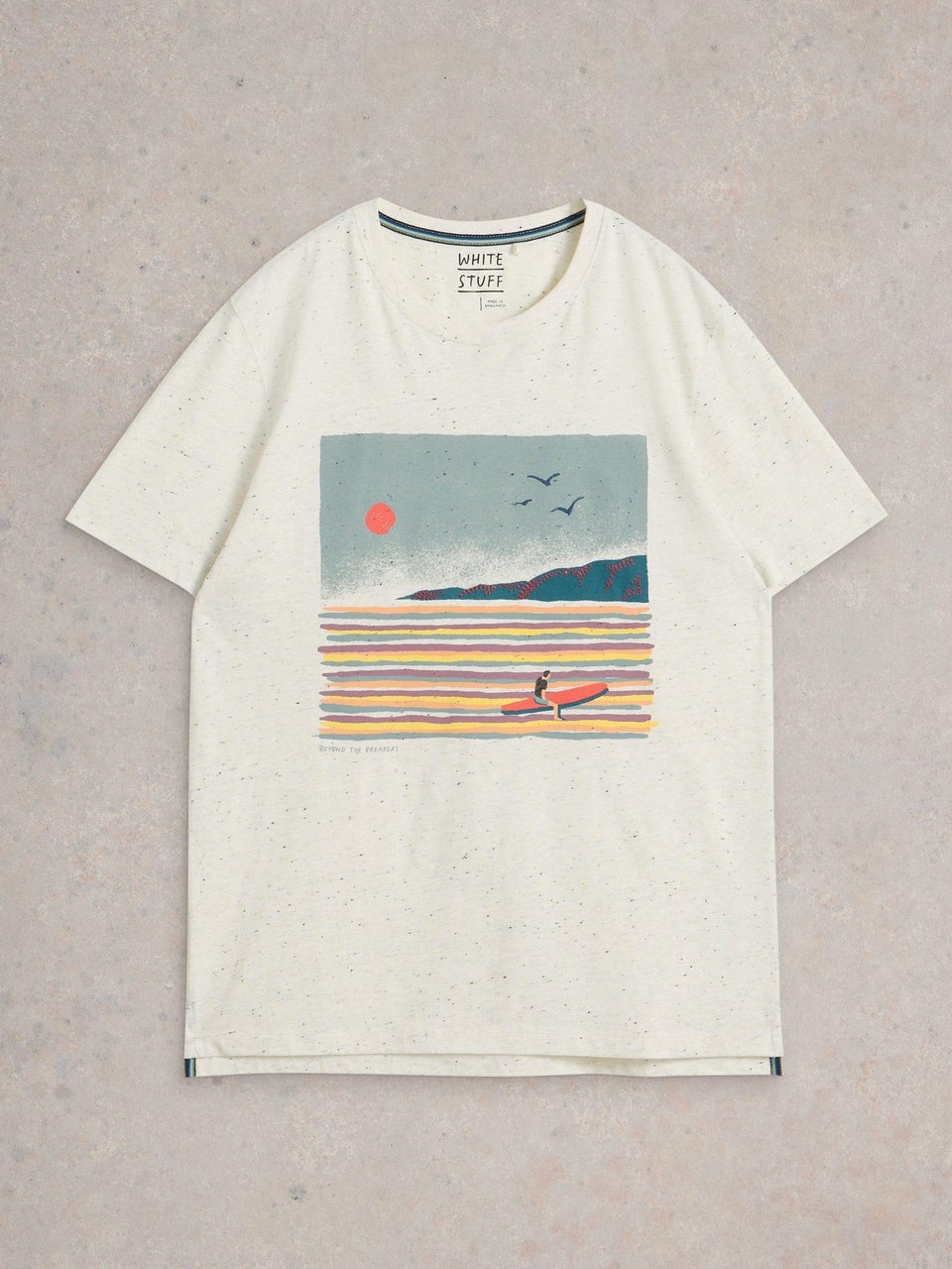 T-Shirt Abersoch mit Surfergrafik