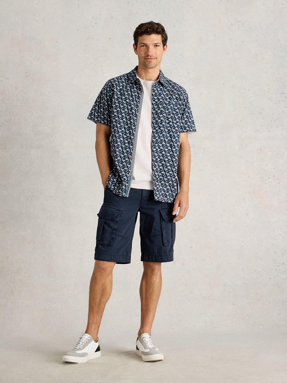 Hemd Finsbury mit Koi Karpfen Print