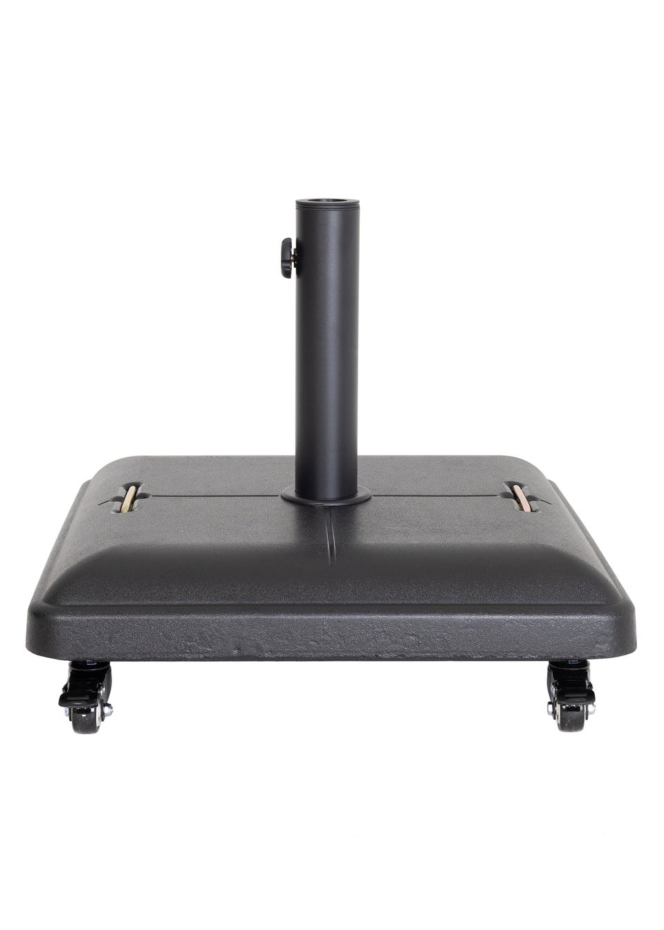 Charles Bentley Square Concrete Parasol Base Umbrella Stand With Wheels