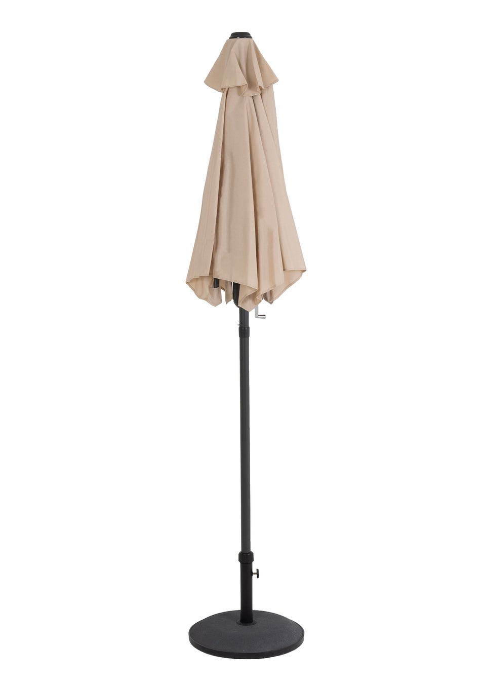 Charles Bentley Garden Patio Market Umbrella Parasol Crank Function Beige