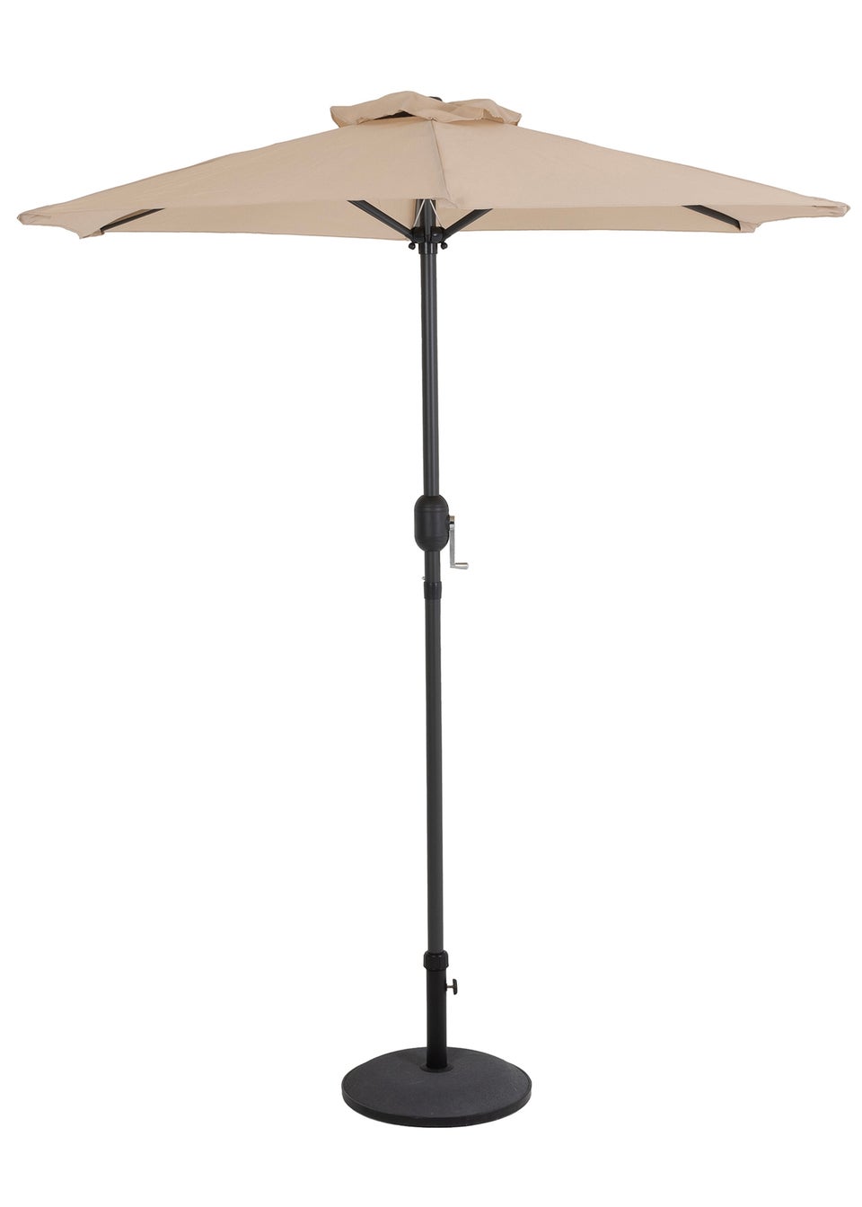 Charles Bentley Garden Patio Market Umbrella Parasol Crank Function Beige