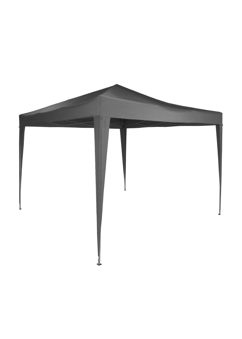 Charles Bentley 3m x 3m Pop Up Garden Patio Gazebo Garden Marquee Grey