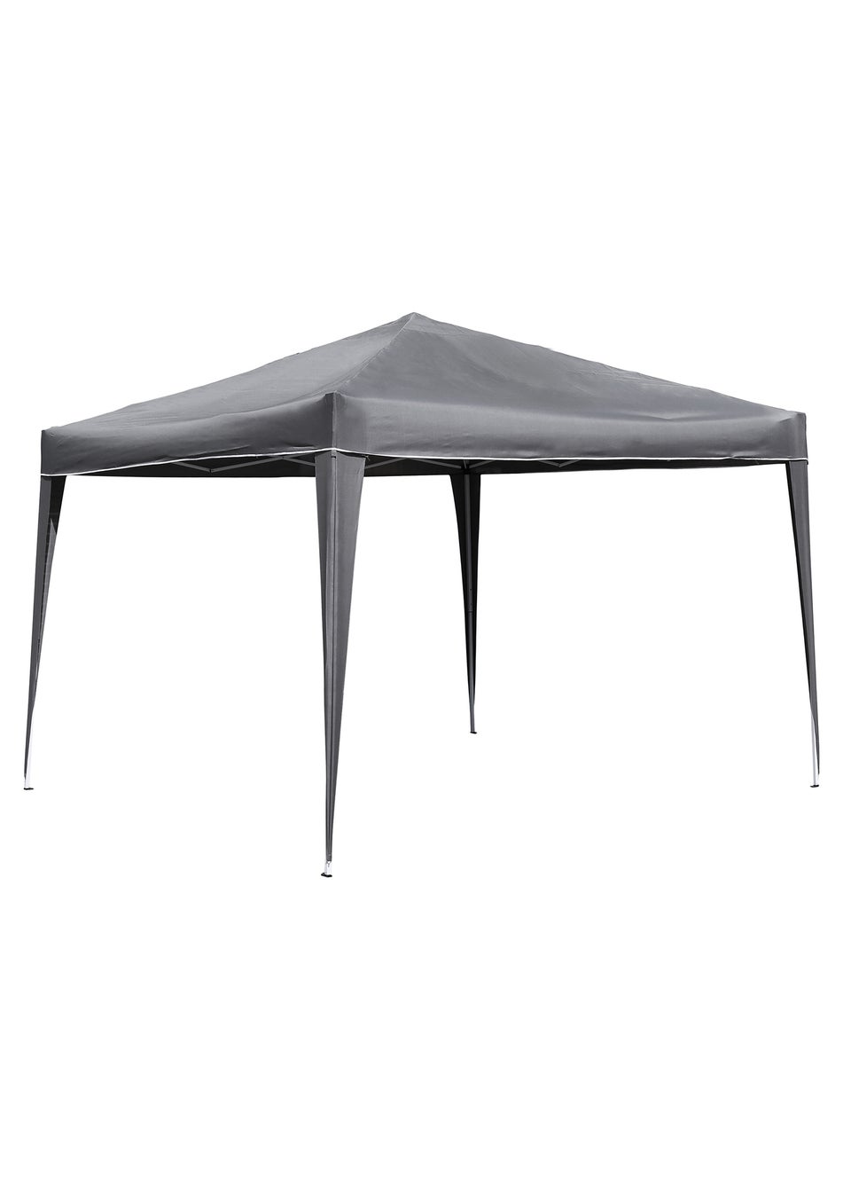 Charles Bentley 3m x 3m Pop Up Garden Patio Gazebo Garden Marquee Grey