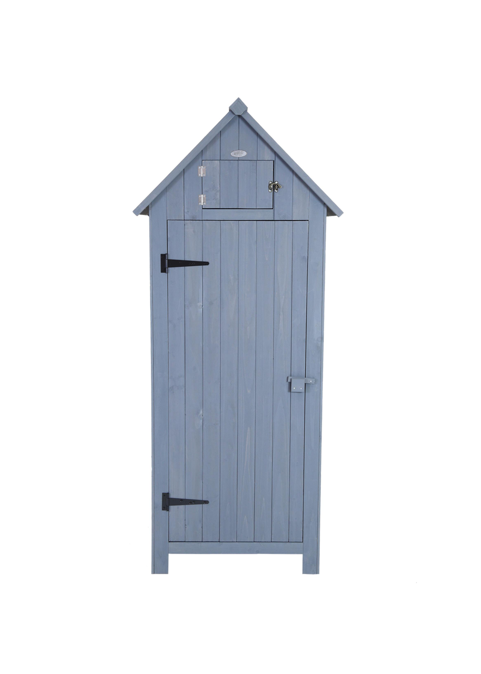 Charles Bentley FSC Slim Tall Garden Storage Shed Grey