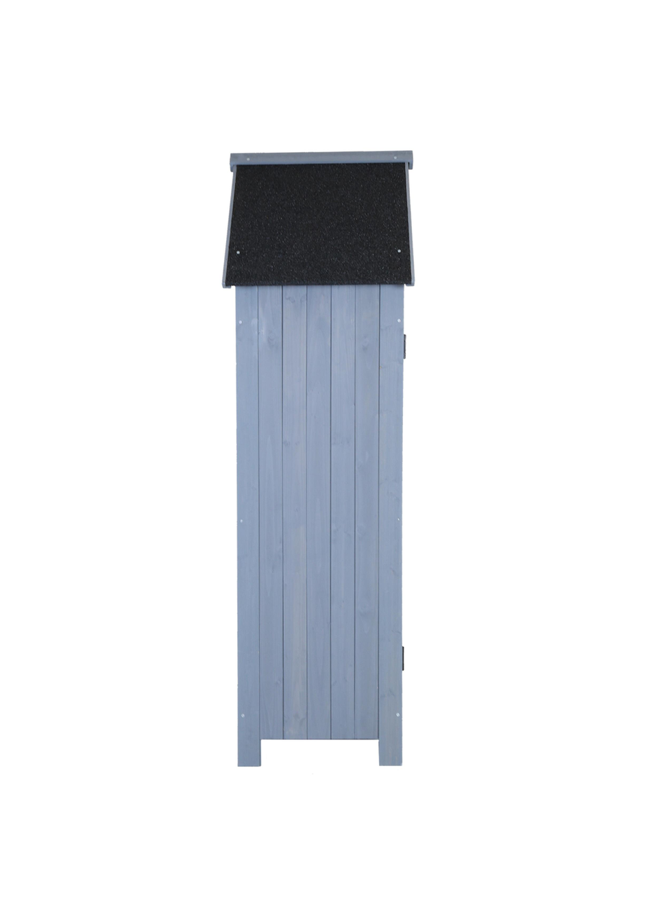 Charles Bentley FSC Slim Tall Garden Storage Shed Grey