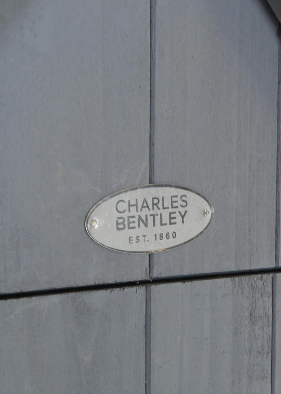 Charles Bentley FSC Slim Tall Garden Storage Shed Grey