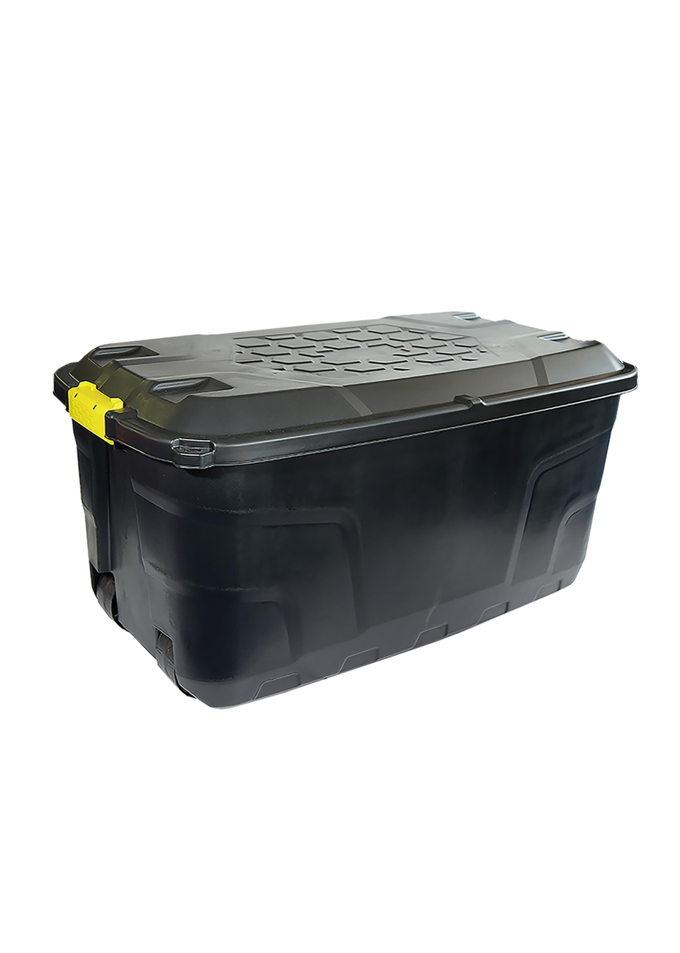 Charles Bentley Heavy Duty Trunk on Wheels Black