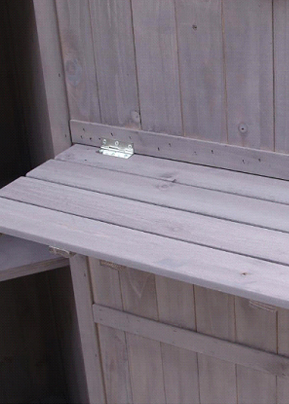 Charles Bentley FSC Wooden Storage Shed Grey Tall Outdoor