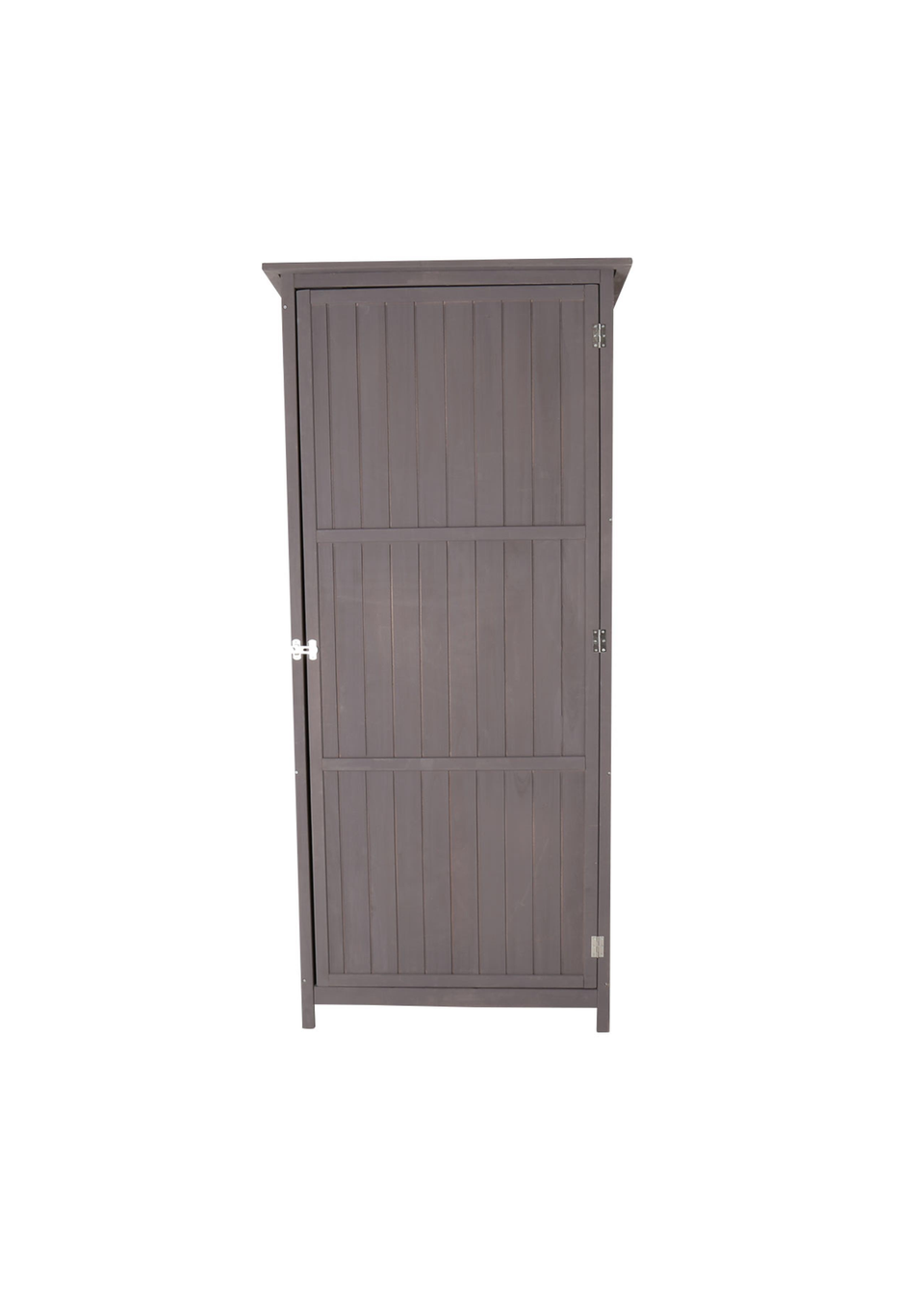 Charles Bentley FSC Wooden Storage Shed Grey Tall Outdoor