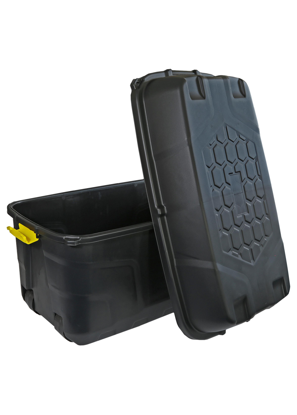 Charles Bentley  Heavy Duty Trunk on Wheels Black