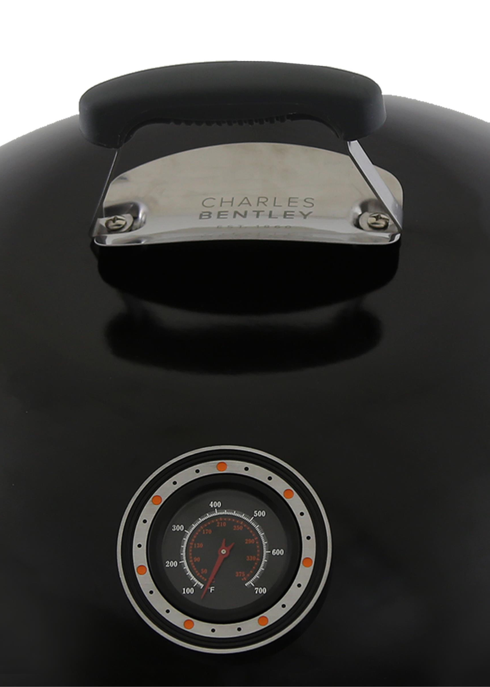 Charles Bentley Premium Charcoal  Kettle BBQ Enamel Coated Steel Black