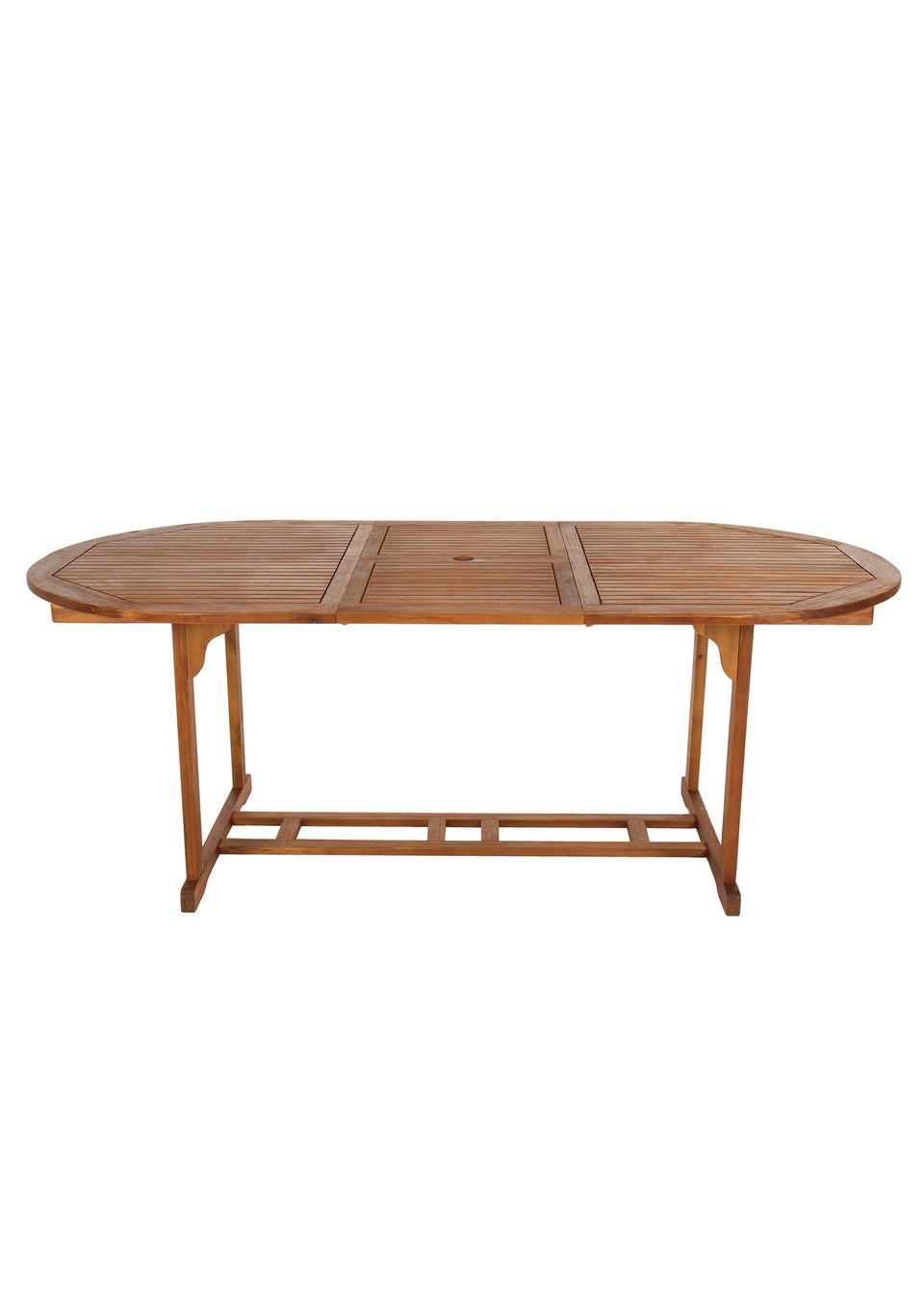 Charles Bentley FSC Acacia Hardwood Oval Extendable Table (H74cm x W150-200cm x D100cm)