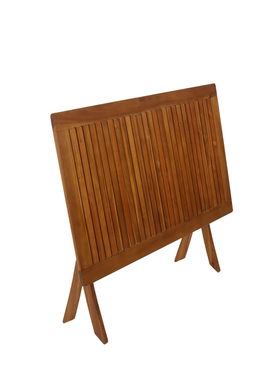 Charles Bentley FSC Acacia Hardwood Rectangular Folding Table (H74cm x W120cm x D70cm)