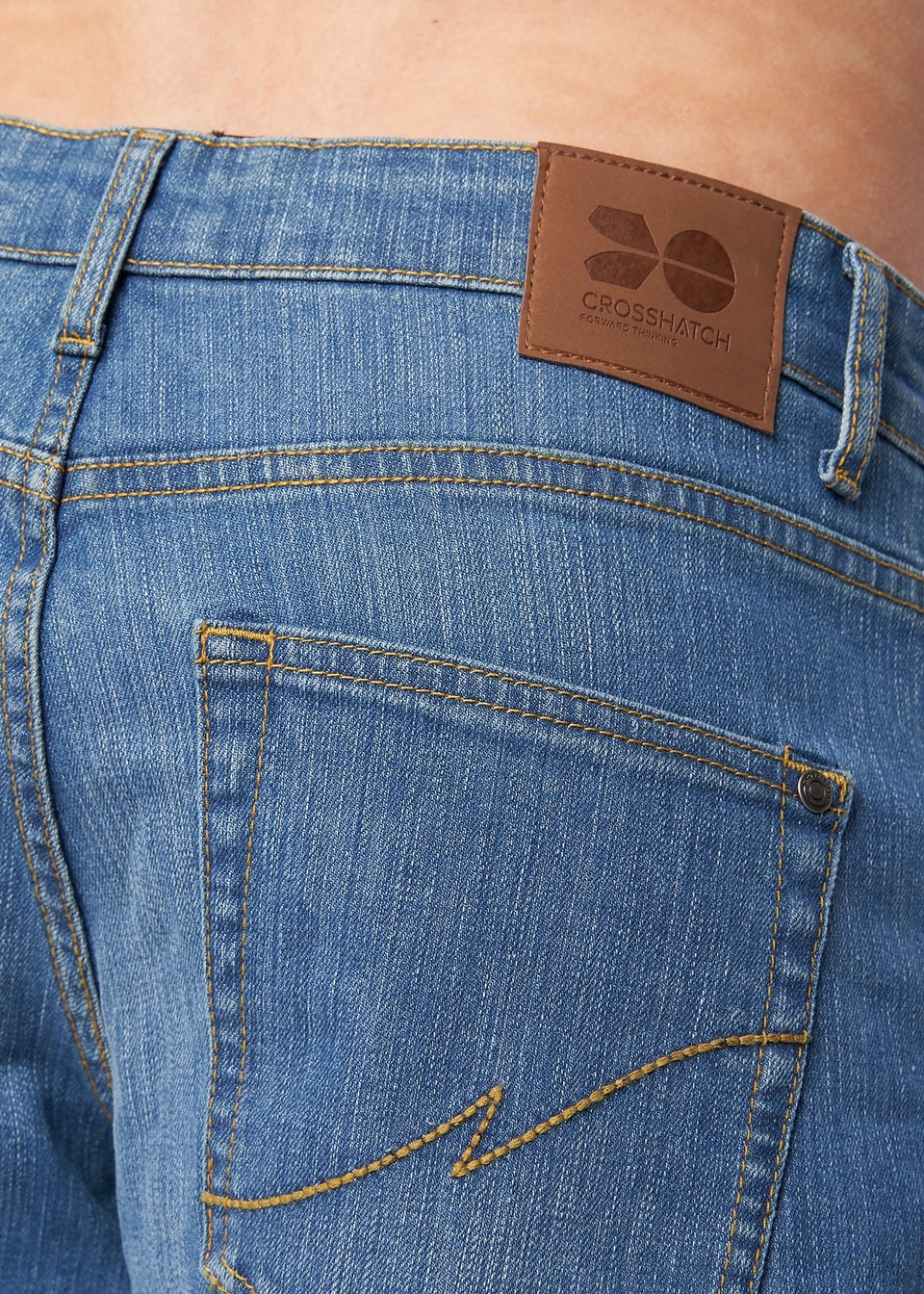 Crosshatch  Light  Wash  Bandol  Straight  Leg  Jeans