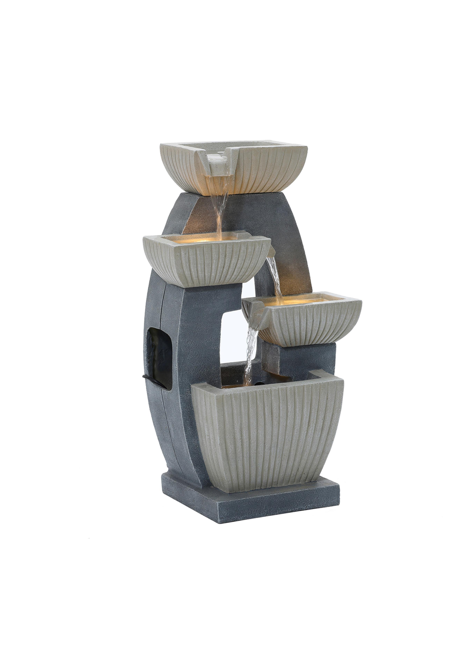 Charles Bentley Elbe Cascading Water Feature (H65cm x W38cm x D26.5cm)